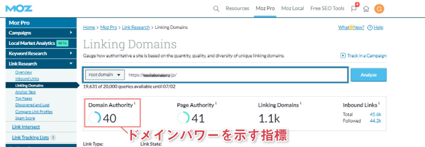 「MOZ」を使ったチェック方法