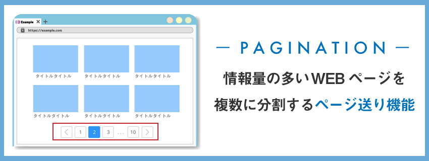 ページネーションとは？