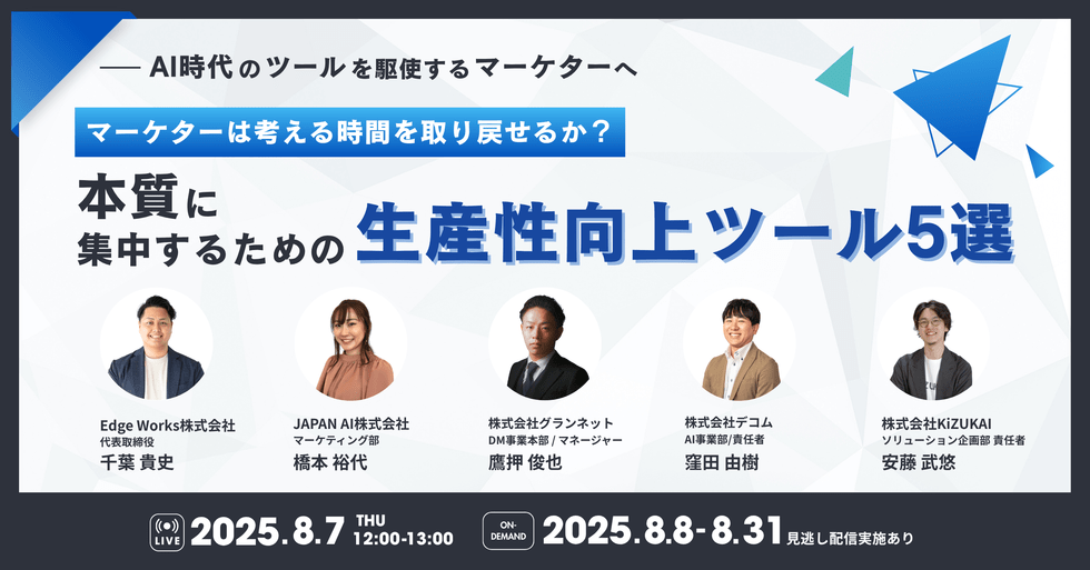マーケターは“考える時間”を取り戻せるか？本質に集中するための生産性向上ツール5選